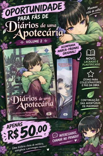 A light novel Diários de uma Apotecária: volume 2