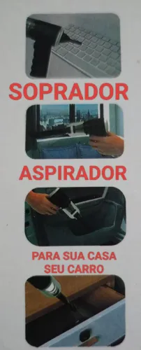 Mini aspirador e soprador portátil muito potente 