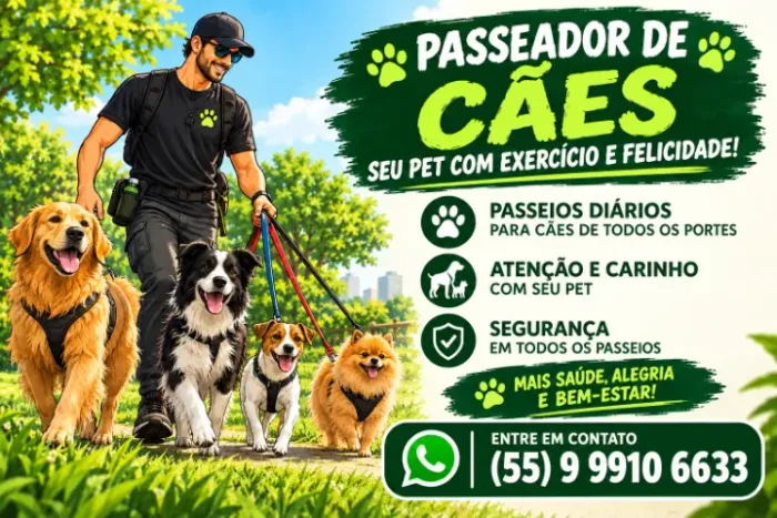 Passeador de Cães em Garopaba e Imbituba - Cães de Todos os Portes