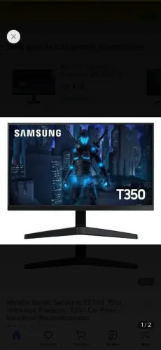 Monitor Gamer Samsung T350 22" Full HD