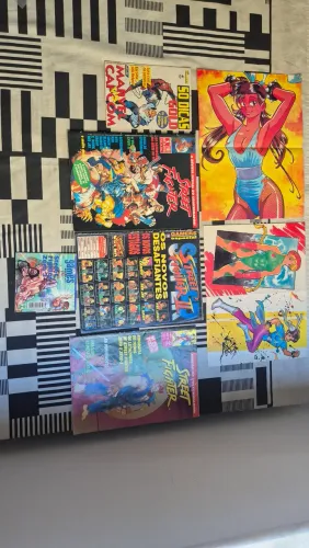 Lote Revistas Street Fighter Anos 90 + Pôsteres Raros