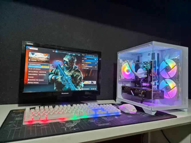 Pc gamer completo Ryzen 5 5500 RX 5600XT com garantia
