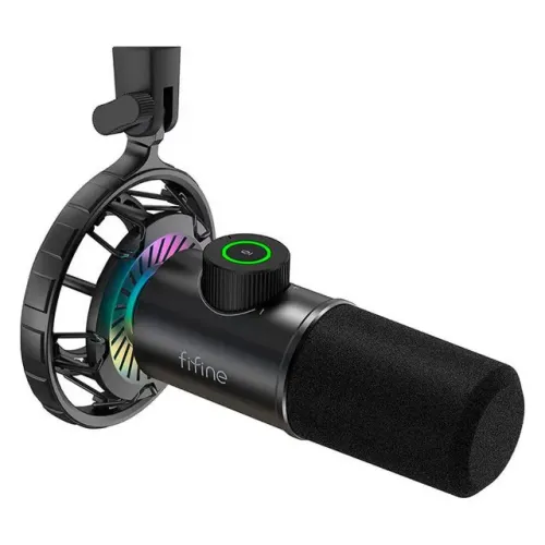 [LACRADO] Microfone Dinâmico Cardioide Fifine K658 com RGB
