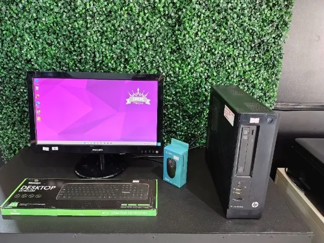 Setup Completo Hp Pro Slimline Com Monitor 20 Polegadas, Processador I5 E Ssd