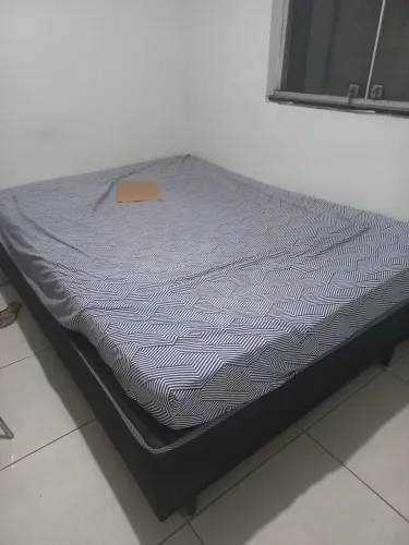 Cama box de casal + colchão