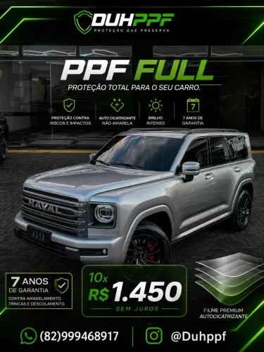 PPF AUTOMOTIVO (película de proteção de pintura)