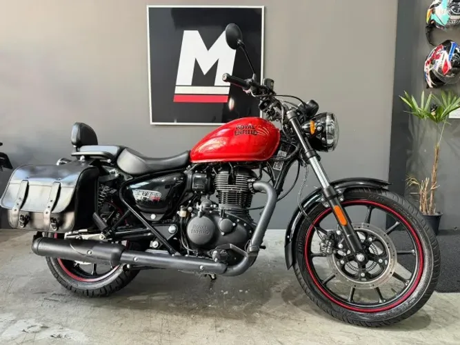 ROYAL ENFIELD METEOR 350 FIREBALL 2022 10.000km - Único Dono - Baixa km - Acessórios