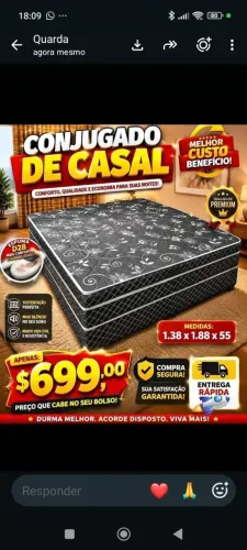 Cama box de casal acoplada D28 