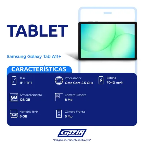 Tablet Samsung tab a11+ 128gb