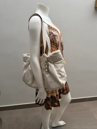 BOLSA SCHUTZ ORIGINAL 100% COURO OFF-WHITE - GRANDE