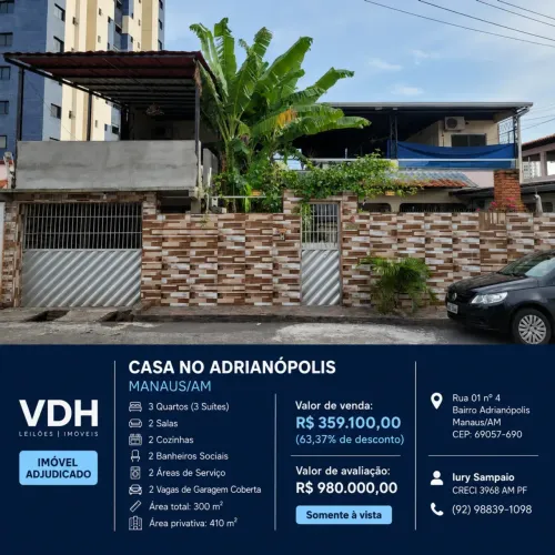 CASA NO ADRIANÓPOLIS MANAUS/AM