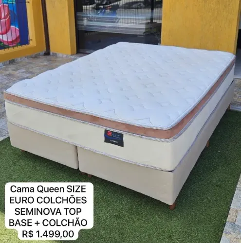 Cama box queen EURO SEMINOVA - Entrego!