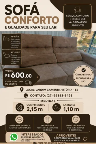 {Sofá (retrátil-reclinável)}