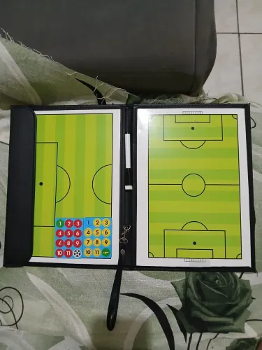 Pasta Prancheta Tática Profissional Futebol Magnética NOVA NUNCA USADA - Couro 