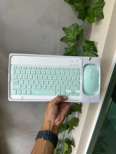 Teclado e mouse para celular, tablet, iOS, Android  Bluetooth 