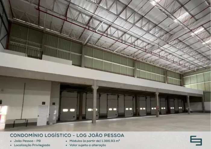 Galpão para alugar em João Pessoa/PB com 1.380,69 m² em condomínio logístico