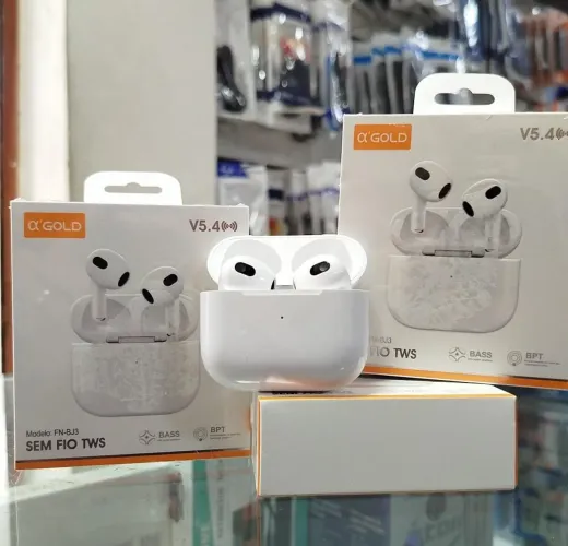 Fone De Ouvido Bluetooth Sem Fio V5.4 A'GOLD Estéreo