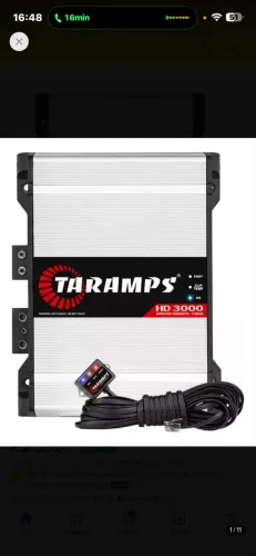 Módulo Taramps HD3000 2 Ohm Nova, Lacrada, NF