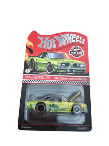 Hot Wheels Rlc 1968 Custom Plymouth Barracuda Verde