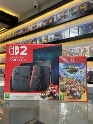 Nintendo Switch 2 Novo com Jogo Mário kart World Físico