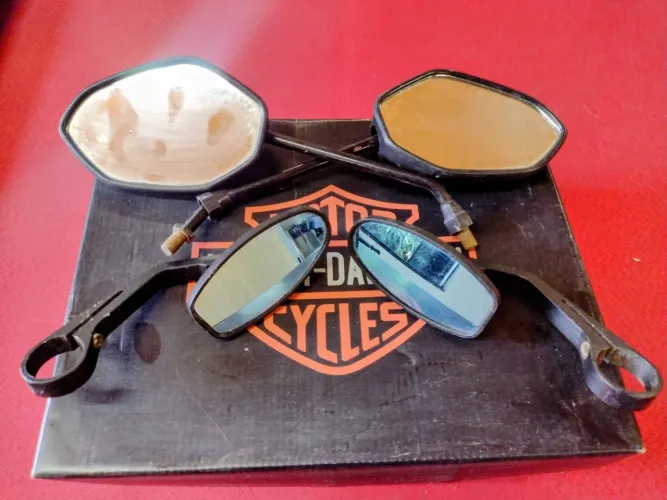 Kit retrovisores moto esportivo 