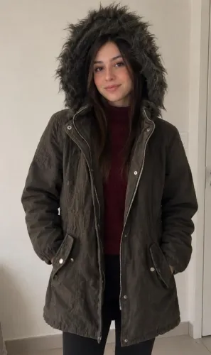 Jaqueta Parka com capuz removível