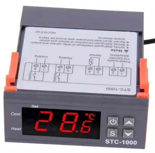 Termostato Digital Stc-1000 Controlador De Temperatura 220V  Arduino Automação COD-AP16  
