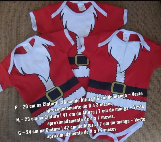 Body Nata/ Ano Novol P, M e G  R$45