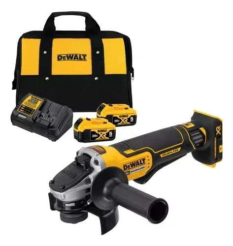 Lixadeira Esmerilhadeira 20v Dewalt Dcg413 Kit Baterias 5ah
