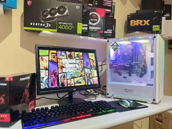 Computador Gamer Completo Roblox Free Fire Gta V 1 ano de garantia
