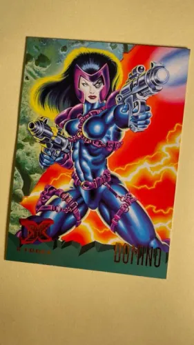1995 Fleer Ultra X-MEN - Dominó - X-FORCE - carta clássica - card original