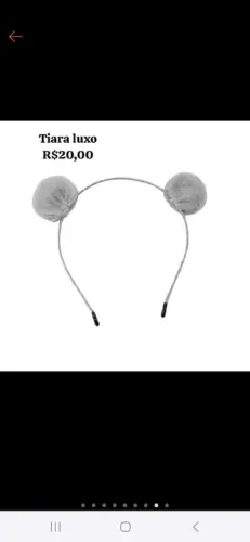 Tiara pompom linha luxo 