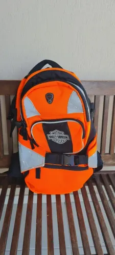 Mochila Harley Davidson Hi-Vis Safety Orange Nylon Backpack 99505-12vm
