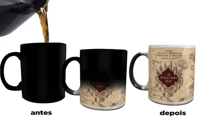 Caneca magica de porcelana