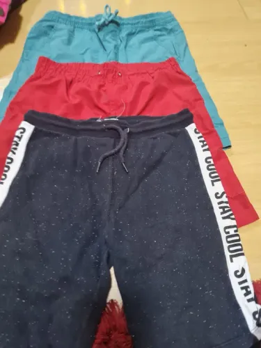 Shorts Infantis 3 peças- Menino - Tamanho 12 - Diversas Marcas