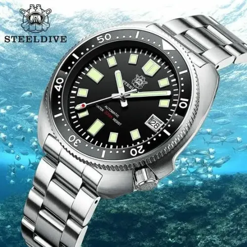 Relógio Masculino Automático Steeldive 1970 Turtle Captain Willard