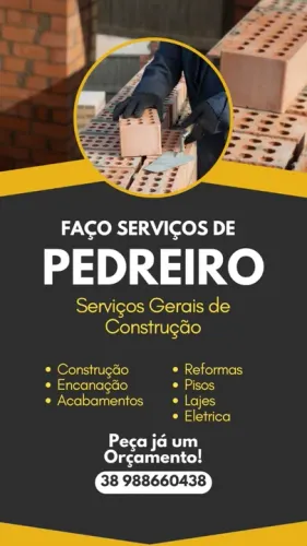 Mestre de obra(pedreiro em geral)
