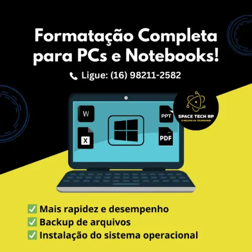 Formatação Completa para Computadores e Notebooks - Rápida e Segura! 