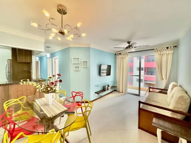 Apartamento frente mar com lazer Astúrias Guarujá