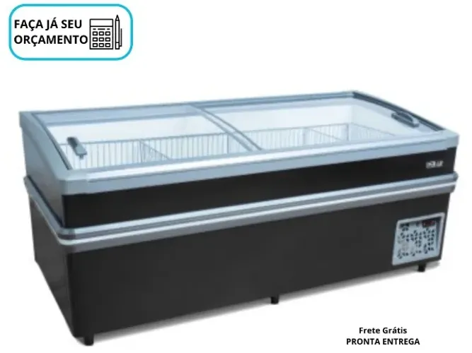 Ilha de Refrigeração 2,20M Preta Polar
