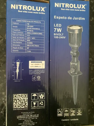 Espeto de Jardim LED 7W Bivolt - Kit com 5 unidades