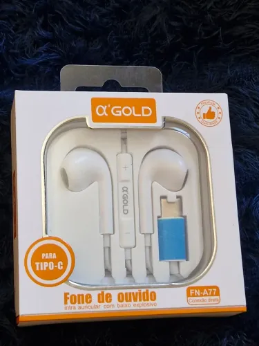 Fone de Ouvido Tipo C Conexão Direta