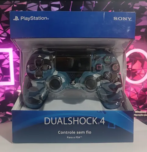 Controle Dualshock 4 Camuflado Azul para PS4