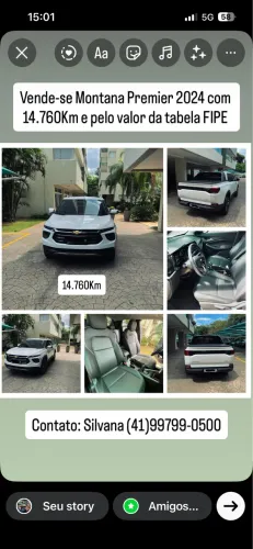 Montana Premier 2024 único dono e quilometragem baixa 