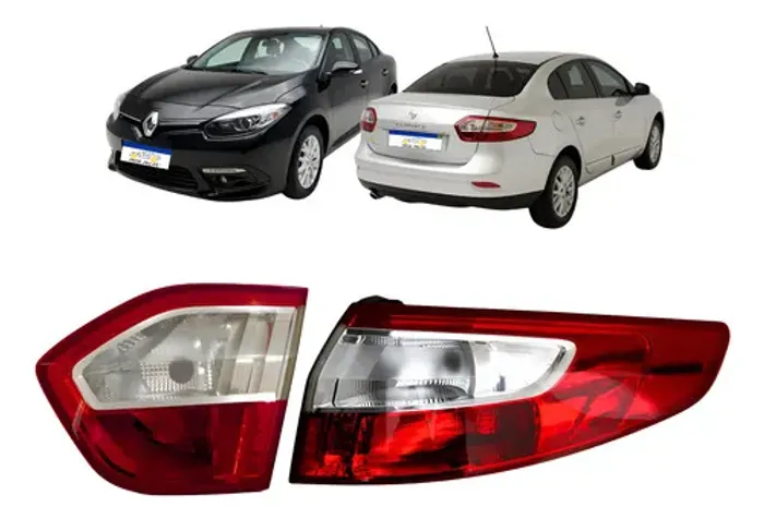 Par Lanterna Direita Canto Tampa Renault Fluence 2011 A 2016