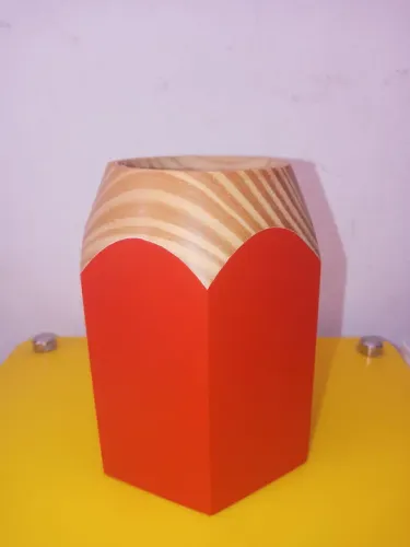 Porta-Objetos Lápis Vermelho Geguton<br>