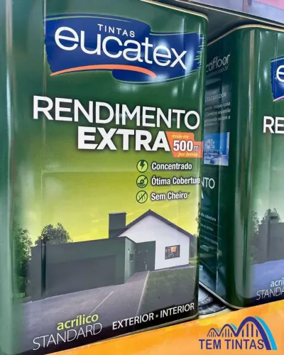 Tinta Acrílica Standard Eucatex - Rendimento Extra 18 Litros 