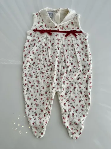 Macacão Noruega Baby floral bebê tamanho M