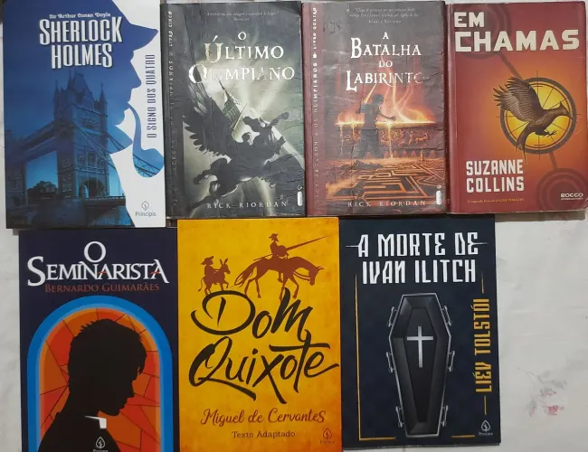 Livros Diversos: Sherlock Holmes, Percy Jackson, Suzanne Collins e +