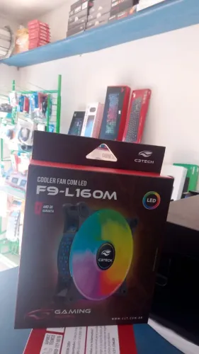 COOLER FAN COM LED F9-L160M  NOVO LACRADO FRETE GRÁTIS PARA MACEIÓ